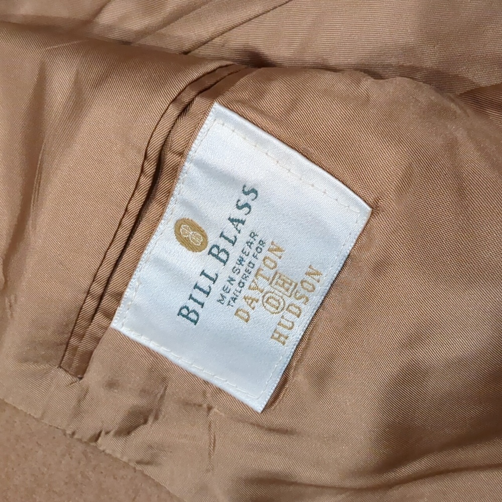 Vintage Bill Blass Camel Hair Sport Coat Blazer Size Large - Picture 6 of 8